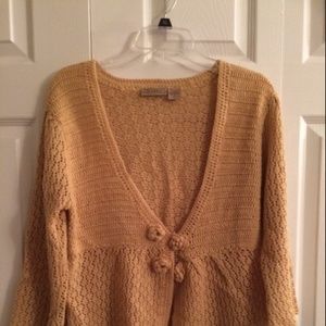Gold button sweater